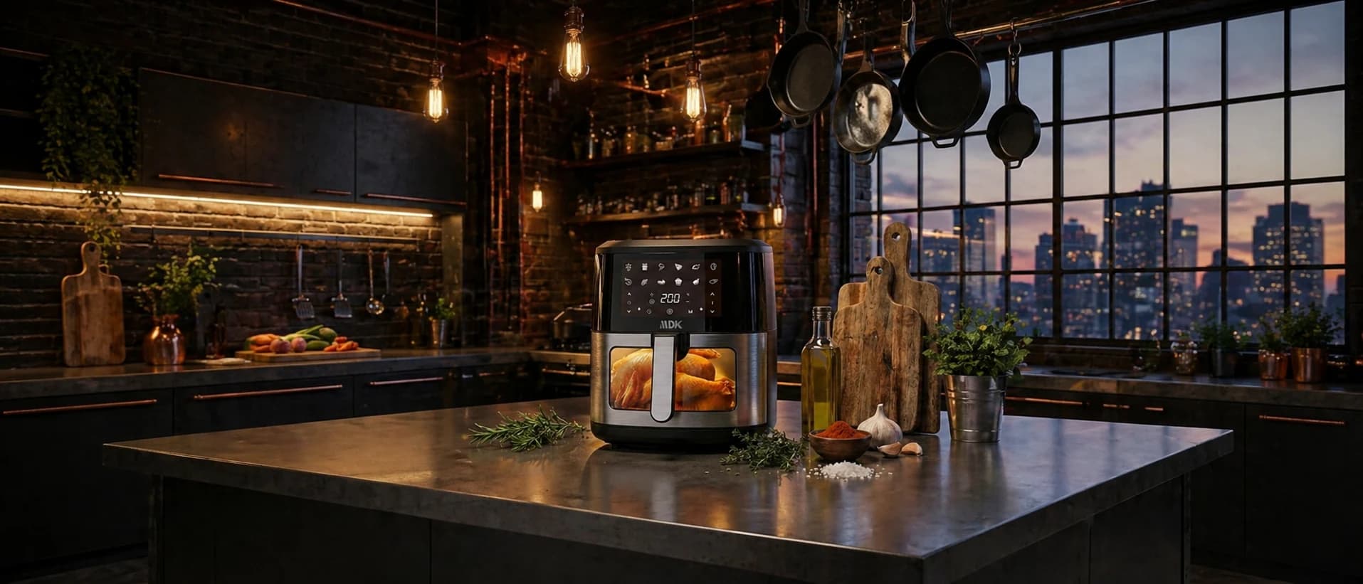 Air Fryer Inox 6 L — Standard en situation