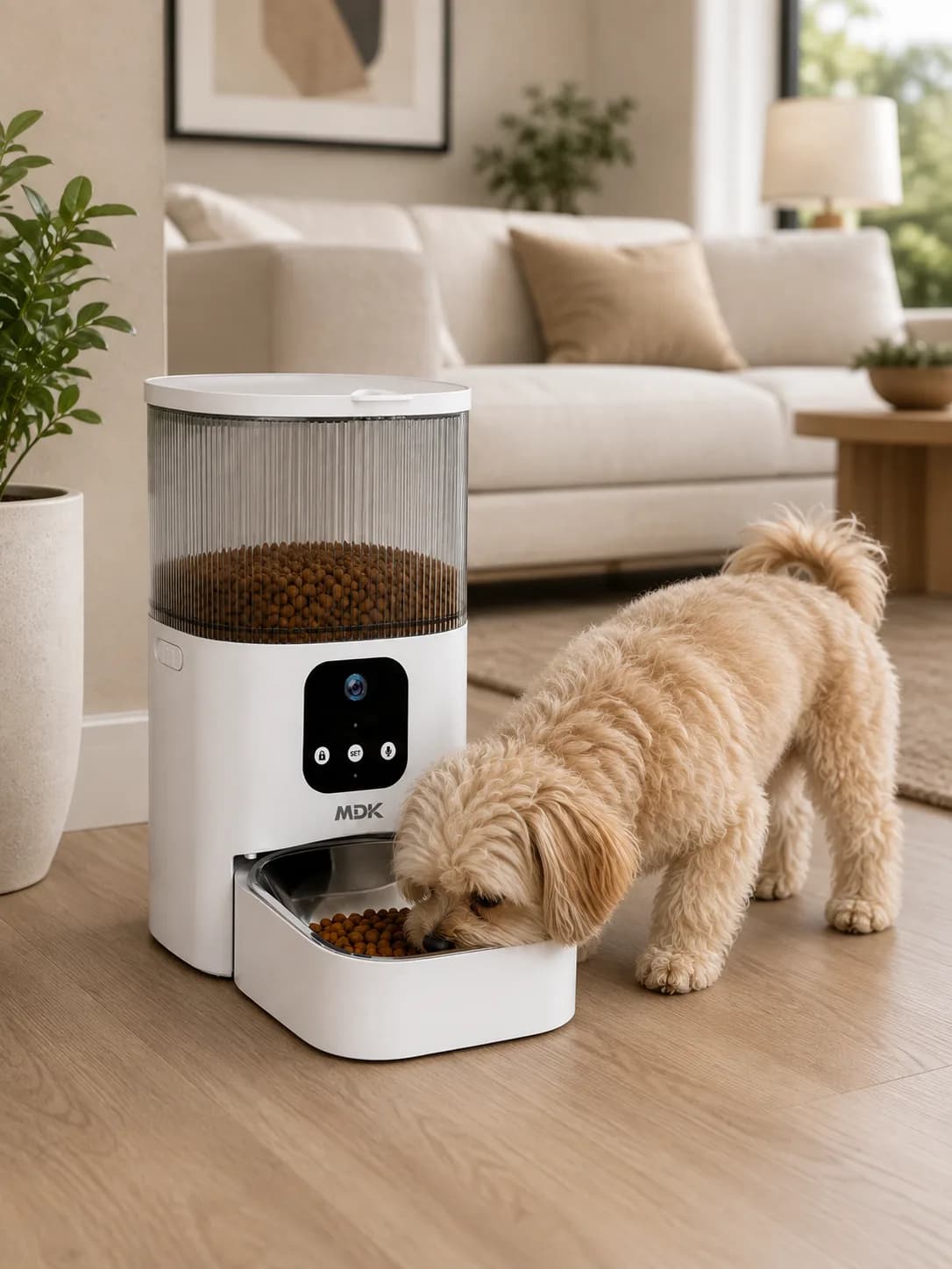 Distributeur de Croquettes iPet Feed 3 L — Standard en situation