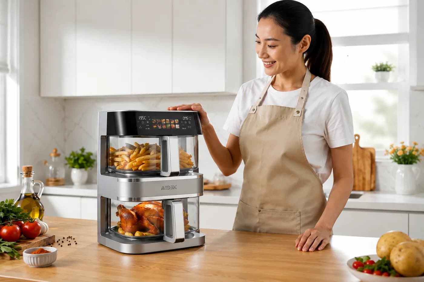 Air Fryer Kristall Vitrée 3 en 1 — Standard